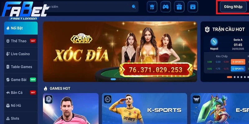 Đăng nhập FABET: Truy cập và tận hưởng giải trí đẳng cấp